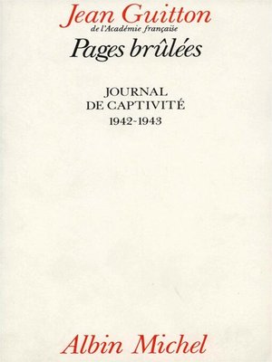 cover image of Pages brûlées